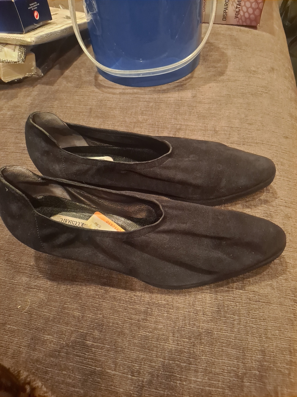 Jean Paul Barriol 8.5 Black Suede Slip-On Dress Shoes